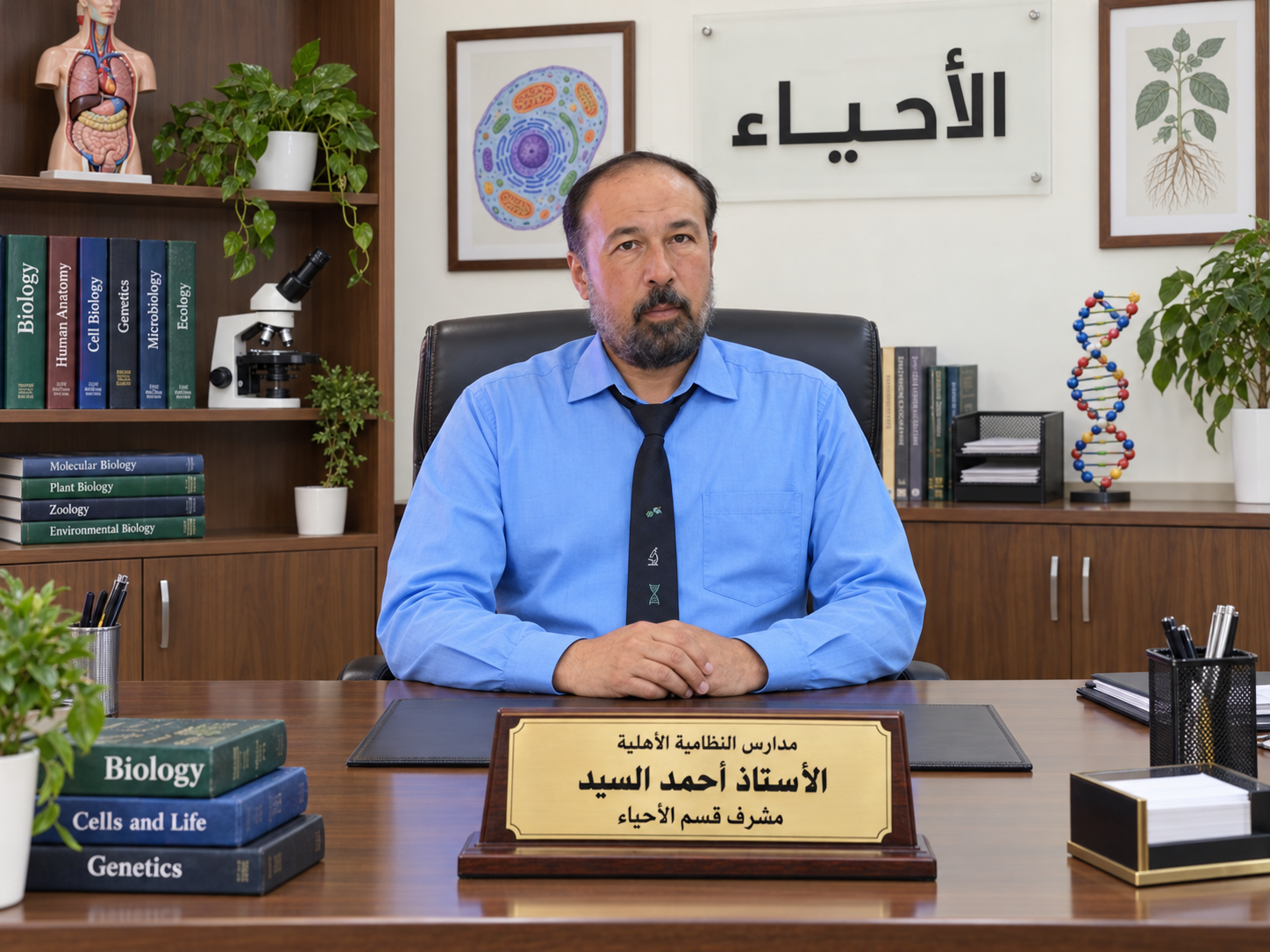 أ.احمد السيد مشرف قسم الأحياء